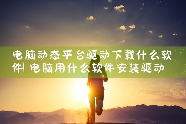 电脑动态平台驱动下载什么软件